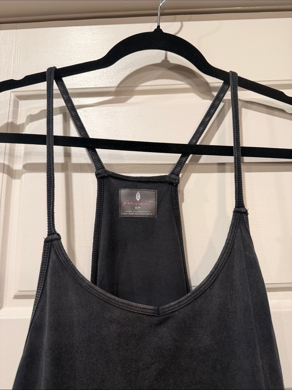 FP Movement by Free People Black Strappy Romper - Picture 2 of 7